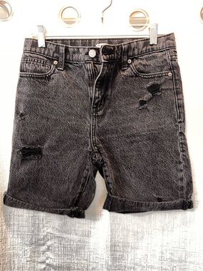 Old Navy Black Denim Jeans with Gold Zipper Detail size kids 14